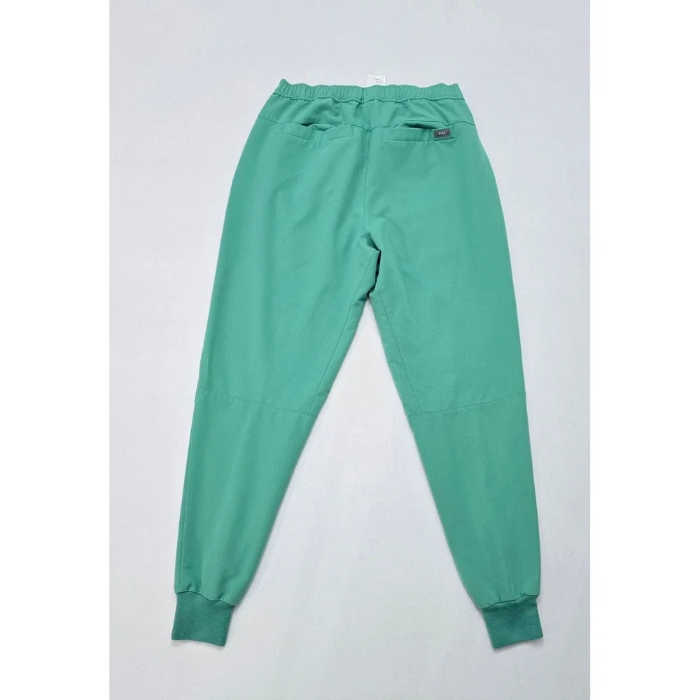 FIGS Tansen Jogger Scrub Pants Mens Medium Surgical Green Red Tie MXXSW2004